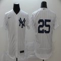 Nike New York Yankees #25 New York Yankees 25 Gleyber Torres white Flexbase Authentic Collection Jersey