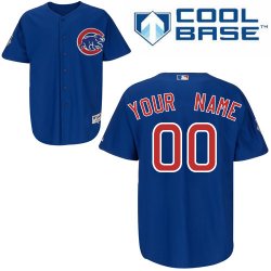 Chicago Cubs Personalized custom Blue MLB Jersey