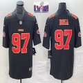 Nike San Francisco 49ers #97 Nick Bosa black red gold Color Rush Limited Jersey 01