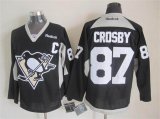 2015 Reebok Pittsburgh Penguins #87 Sidney Crosby Black ice hockey jersey