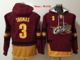 Cleveland Cavaliers #3 Isaiah Thomas red basketball Hooded Sweatshirt