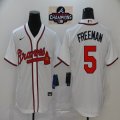 Nike Atlanta Braves #5 Freddie Freeman white majestic baseball jersey