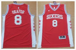 Philadelphia 76ers #8 Jahlil Okafor red nba basketball Jersey