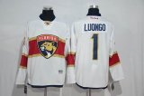 2016 Florida Panthers #1 Roberto Luongo white hockey Jersey