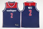 Nike Washington Wizards #2 John Wall blue basketball jersey