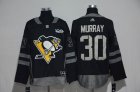 Pittsburgh Penguins #30 Matt Murray gray black 2017 Centennial Classic Premier Player Jerseys