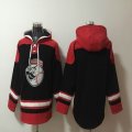 Cincinnati Reds blank black red MLB Hooded Sweatshirt