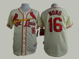 St. Louis Cardinals Kolten Wong #16 beige mlb baseball jersey