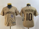 Youth Nike San Diego Padres #10 Jurickson Profar gold majestic mlb Jerseys-BD 01