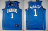 Adidas Orlando Magic #1 Tracy Mcgrady Blue NBA Throwback Jerseys