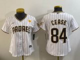 Youth Nike San Diego Padres #84 Dylan Cease white majestic mlb Jerseys-BD 02