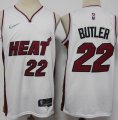 Nike Miami Heat #22 Jimmy Butler White nba basketball jerseys 75th-S8