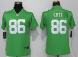 Women Nike Philadelphia Eagles 86 Ertz Wentz Green 2017 Vapor Untouchable Playey jersey