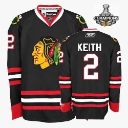 Duncan Keith Jersey 2 Black Chicago Blackhawks Jersey