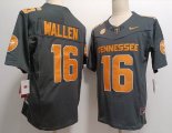 Tennessee Volunteers #16 Morgan Wallen gray college football jerseys-XST