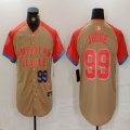 Nike New York Yankees #99 Aaron Judge Cream 2024 MLB All-Star jersey 02