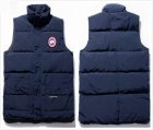 Men Canada Christmas Gift Winter Outdoor Warm Goose Down Vest Jacket cotton vests -dark blue