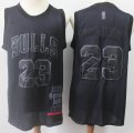 Chicago Bulls #23 Michael Jordan black basketball jersey Honor Edition-S8