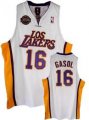 Los Angeles Lakers 16# GASOL white jersey