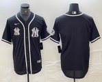 Nike New York Yankees blank black majestic baseball Jersey Joint name 01