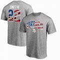 Harrison Smith Minnesota Vikings NFL Pro Line by Fanatics Branded Banner Wave Name & Number T-Shirt - Gray