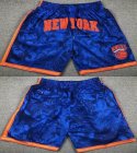 New York Knicks blue NBA shorts