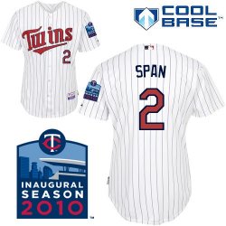 Minnesota Twins 2# Span White MLB Jerseys