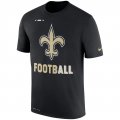 New Orleans Saints Nike Sideline Legend Football Performance T-Shirt - Black