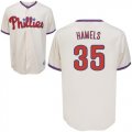 Philadelphia Phillies 35 HAMELS cream MLB jersey