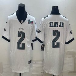 2023 NFL Super Bowl Nike Philadelphia Eagles #2 Darius Slay Jr. white Color Rush Limited Jersey