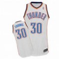 Oklahoma City Thunder #30 Domantas Sabonis white nba jerseys-print