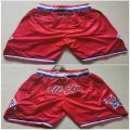 NBA All-Star red basketball shorts with pocket