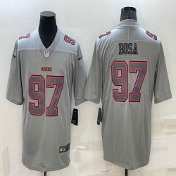 Nike San Francisco 49ers #97 Nick Bosa Gray Color Rush Limited Jerseys-BD