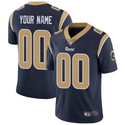 Customized Rams dark blue nike Color Rush Limited Jersey