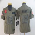 Youth New England Patriots #12 Tom Brady Nike Camo 2019 Salute to Service Limited Jersey