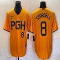 Nike Pittsburgh Pirates #8 Willie Stargell Gold majestic baseball jerseys city version-BD 02