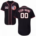 Custom Washington National black Flexbase baseball jerseys