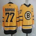 Adidas Boston Bruins #77 Ray Bourque yellow ice hockey Jersey-PD