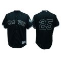 New York Yankees 25# Mark Teixeira Black MLB Jersey