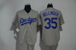 Los Angeles Dodgers #35 Cody Bellinger gray majestic baseball Jersey