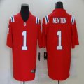 Patriots #1 Cam Newton Nike red Color Rush Limited Jersey