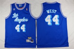 Los Angeles Lakers #44 Jerry West blue throwback nba jerseys