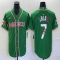 2023 World Cup Mexico #7 Julio Urias green majestic baseball jerseys 207