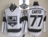 Los Angeles Kings 77 Jeff Carter white 2014 NHL champion Jersey