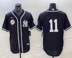 Nike New York Yankees #11 Anthony Volpe black majestic baseball Jerseys Joint name 05