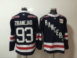 Adidas New York Rangers #93 Mika Zibanejad dark blue hockey jersey