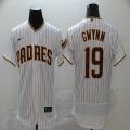 Nike San Diego Padres #19 Tony Gwynn white Flexbase Authentic Collection Jersey-BD