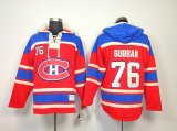 Montreal Canadiens SUBBAN 76# Red NHL Hooded Sweatshirt