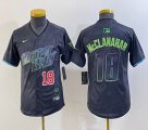 Youth Nike Tampa Bay Rays #18 Shane McClanahan black majestic baseball jersey city version 03