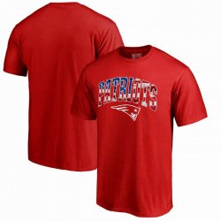 New England Patriots Pro Line by Fanatics Branded Banner Wave T-Shirt - Red